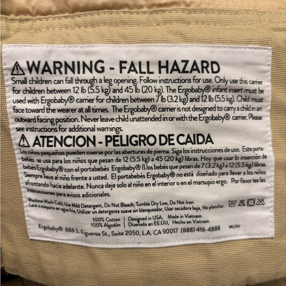 Baby wearing ergobaby in tan - Picture 2 of 2